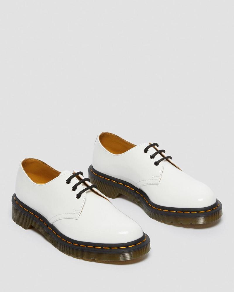 Dr Martens 1461 Lak Leren Oxford Schoenen Dames Wit | NL 431BEX